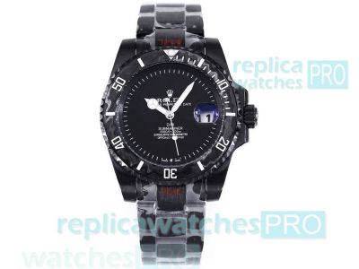 Replica Rolex Di W Submariner GHOST Citizen Watch 40mm Solid Black